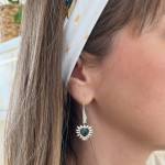Heart of Fire Earrings Sterling Silver 925 Heart of Fire Earrings Sterling Silver 925
